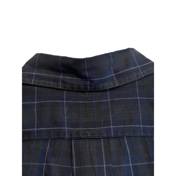 Vintage Polo Ralph Lauren Size Large Blake Blue‎ Plaid Long Sleeve Button Shirt - Picture 5 of 5